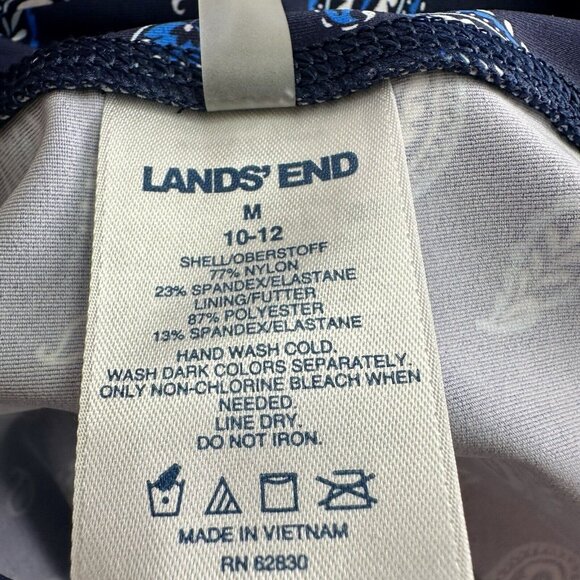 Lands' End Bike Swim Shorts Women's M High Waisted 6" UPF 50 Chlorine Resistant - Picture 6 of 9